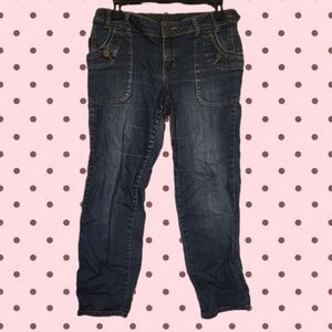 Classic Dark Wash Women’s Jeans - Dark Blue